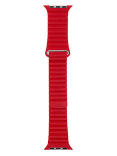 Аксессуар Ремешок Evolution для APPLE Watch 42/44mm Leather Loop AW44-LL01 Imperial Red 36782