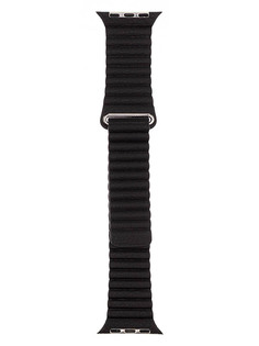 Аксессуар Ремешок Evolution для APPLE Watch 38/40mm Leather Loop AW40-LL01 Dark Black 36828