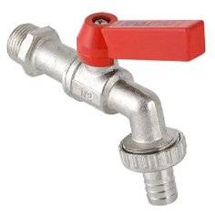 Кран шаровой латунь никелированный VALTEC
