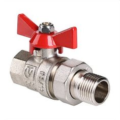 Кран шаровой латунь никелированные VALTEC