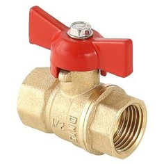 Кран шаровой латунь никелированный VALTEC