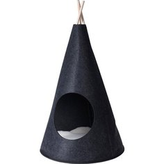 Домик для кошек Сats Collection Вигвам 40x70х40 см черный Без бренда