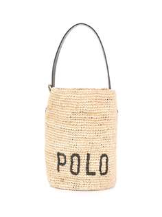 Polo Ralph Lauren плетеная сумка-тоут с логотипом