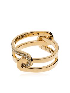 JEM кольцо Étreintes из желтого золота с бриллиантами