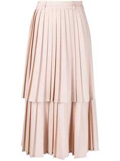 Neul ярусная юбка миди со складками