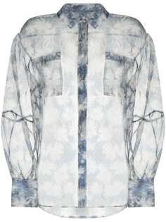 SIR. прозрачная рубашка Anais с цветочным принтом