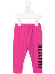 Moschino Kids легинсы с логотипом