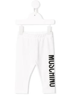 Moschino Kids легинсы с логотипом