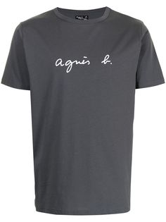 agnès b. футболка с логотипом
