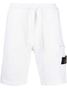 Stone Island шорты с нашивкой-логотипом