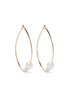 Mizuki серьги из желтого золота с жемчугом