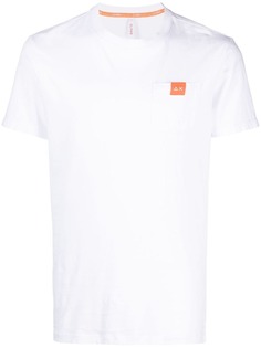 Sun 68 футболка с нашивкой-логотипом