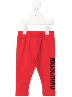 Moschino Kids легинсы с логотипом