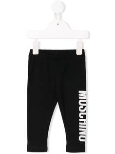 Moschino Kids легинсы с логотипом