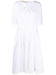 Marni поплиновое платье-рубашка