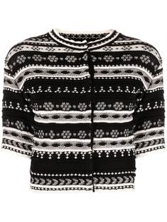 Ermanno Scervino кардиган вязки интарсия с узором