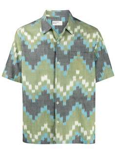 Universal Works рубашка с узором зигзаг