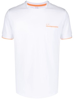 Sun 68 футболка с контрастной окантовкой
