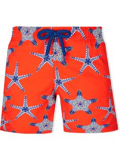 Vilebrequin Kids плавки-шорты Starfish с кулиской