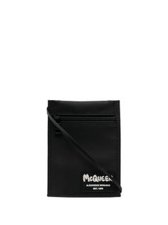 Alexander McQueen сумка-мессенджер с нашивкой-логотипом