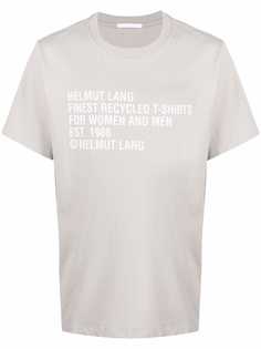 Helmut Lang футболка с круглым вырезом и логотипом