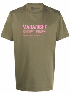 Maharishi футболка из органического хлопка с логотипом