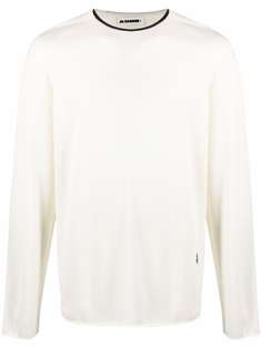 Jil Sander джемпер с вышитым логотипом