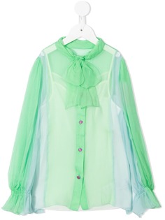 Dolce & Gabbana Kids прозрачная блузка