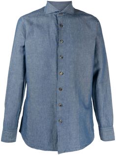 Lardini рубашка Eldie со срезанным воротником