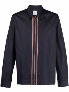 PAUL SMITH куртка-рубашка с контрастными полосками