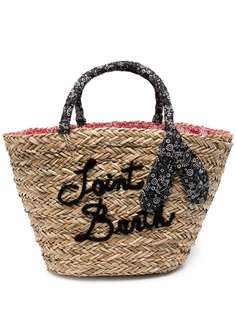 Mc2 Saint Barth соломенная сумка-тоут с вышитым логотипом
