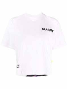 BARROW укороченная футболка с графичным принтом