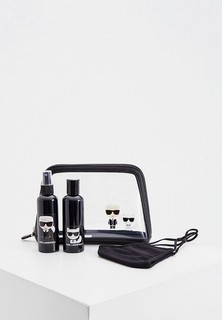 Маска для лица защитная Karl Lagerfeld , флаконы для антисептиков 2 шт и косметичка, IKONIK