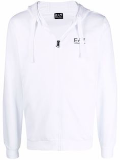 Ea7 Emporio Armani куртка с капюшоном и логотипом
