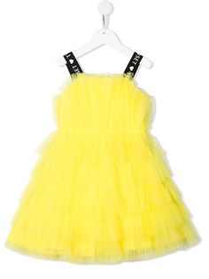 TWINSET Kids многослойное платье с тюлем
