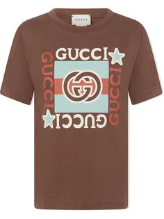 Gucci Kids футболка с графичным принтом
