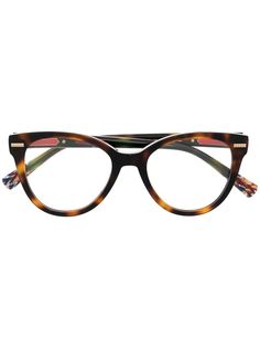 MISSONI EYEWEAR очки в оправе кошачий глаз черепаховой расцветки