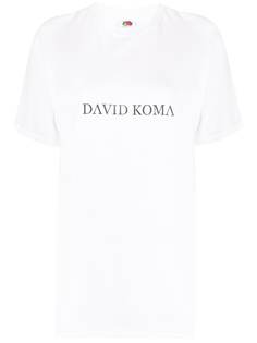 David Koma футболка с логотипом
