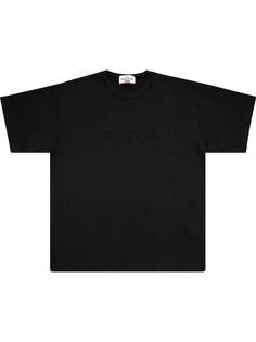 Supreme футболка с логотипом из коллаборации с Stone Island