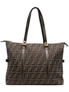 Fendi Pre-Owned сумка-тоут с узором Zucca