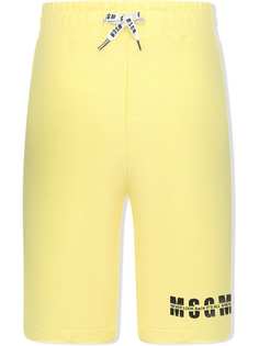 MSGM Kids спортивные шорты с логотипом
