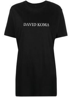 David Koma футболка с логотипом