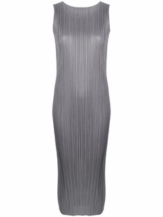 Issey Miyake плиссированное платье миди