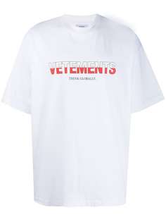 VETEMENTS футболка с логотипом