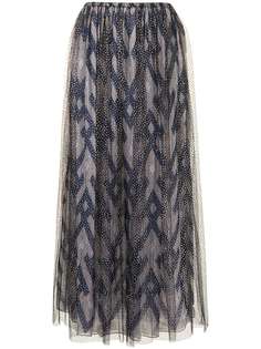 Giorgio Armani юбка с геометричным принтом и завышенной талией