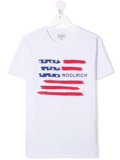 Woolrich Kids футболка с графичным принтом