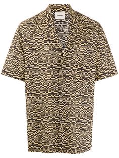 Nanushka рубашка Venci с абстрактным принтом