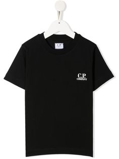 C.P. Company Kids футболка с круглым вырезом и логотипом