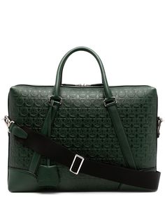 Salvatore Ferragamo портфель с тисненым узором Gancini