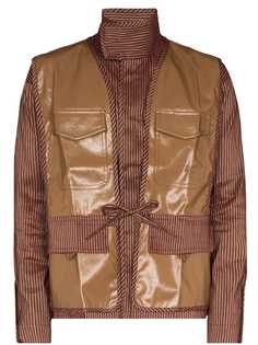 Pronounce куртка с контрастными вставками и высоким воротником